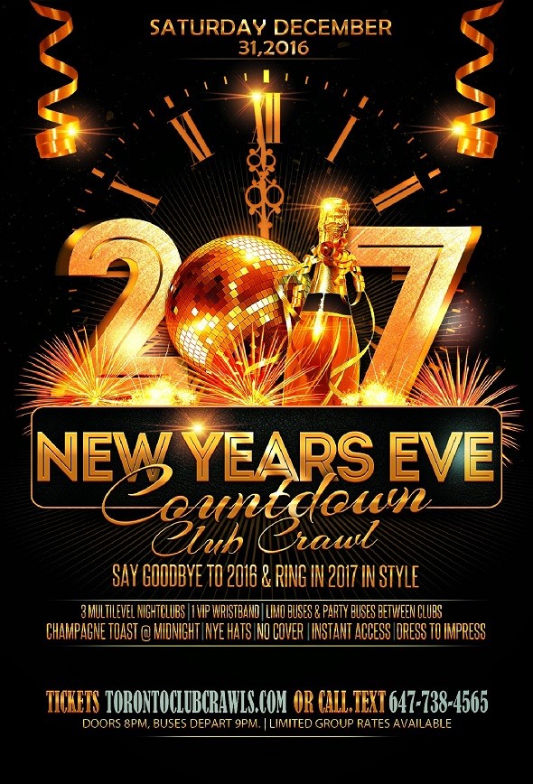 Toronto New Year's Eve 2017 - NYE Club in Various Toronto ...