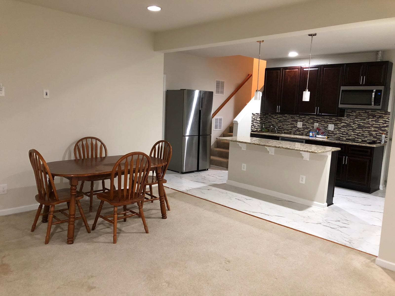 2 bed room basement with private entrance with full kitchen